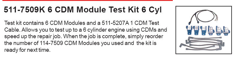 CDI Electronics CDI511-7509K 6 - CDI CDM Test
Kit 6 Cyl.
